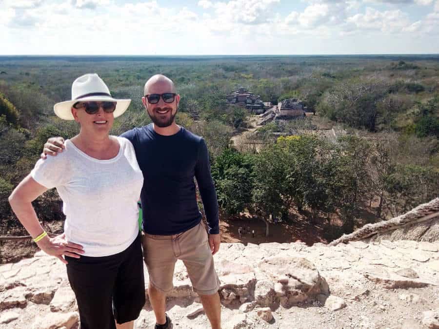 A view from the top of the Ek Balam Mayan Ruins.