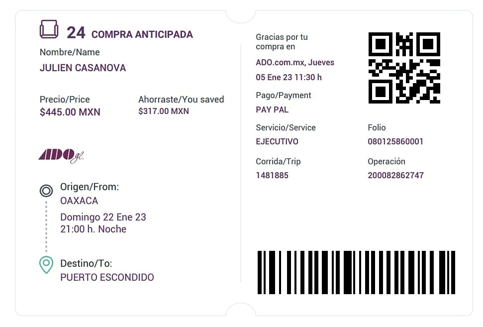 ADO Platino - Bus Tickets Online Booking