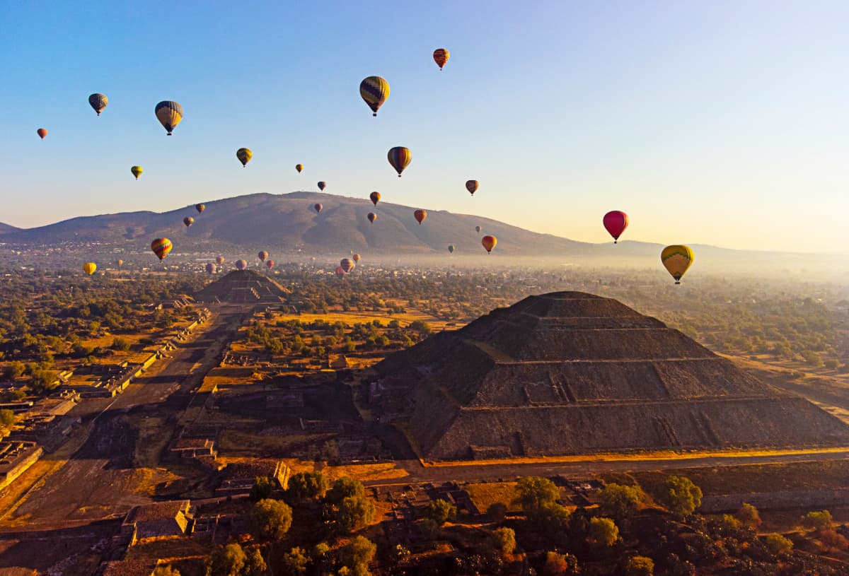 Best Mexico City Hot Air Balloon Rides Teotihuacan